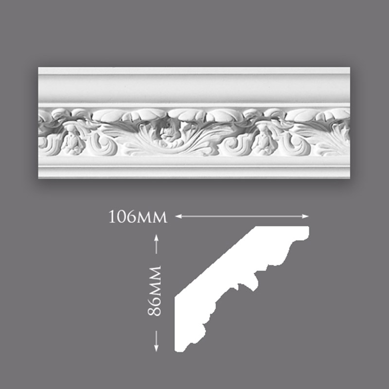 C0020-New-Acanthus-Leaf-800 Small Plain Ceiling Rose