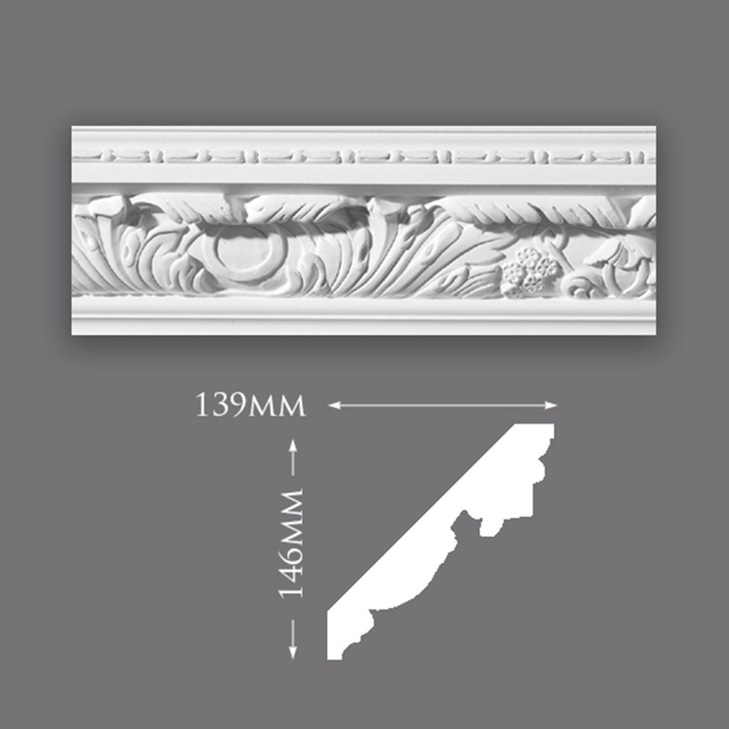 C0025-Acanthus-Leaf-with-Bead-800 Grape Ceiling Rose