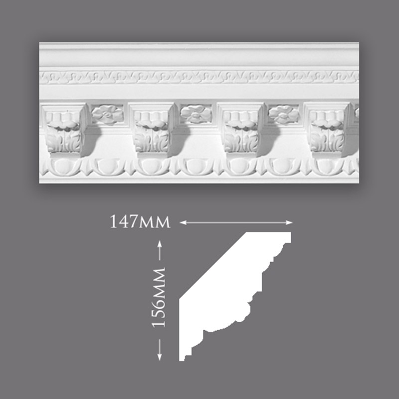 C0053-Colosseum-800 Fanned Leaf Ceiling Rose
