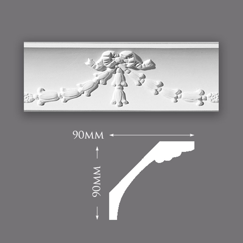 C0062-Swag-and-Drop-Cove-800 Large Plain Ceiling Rose