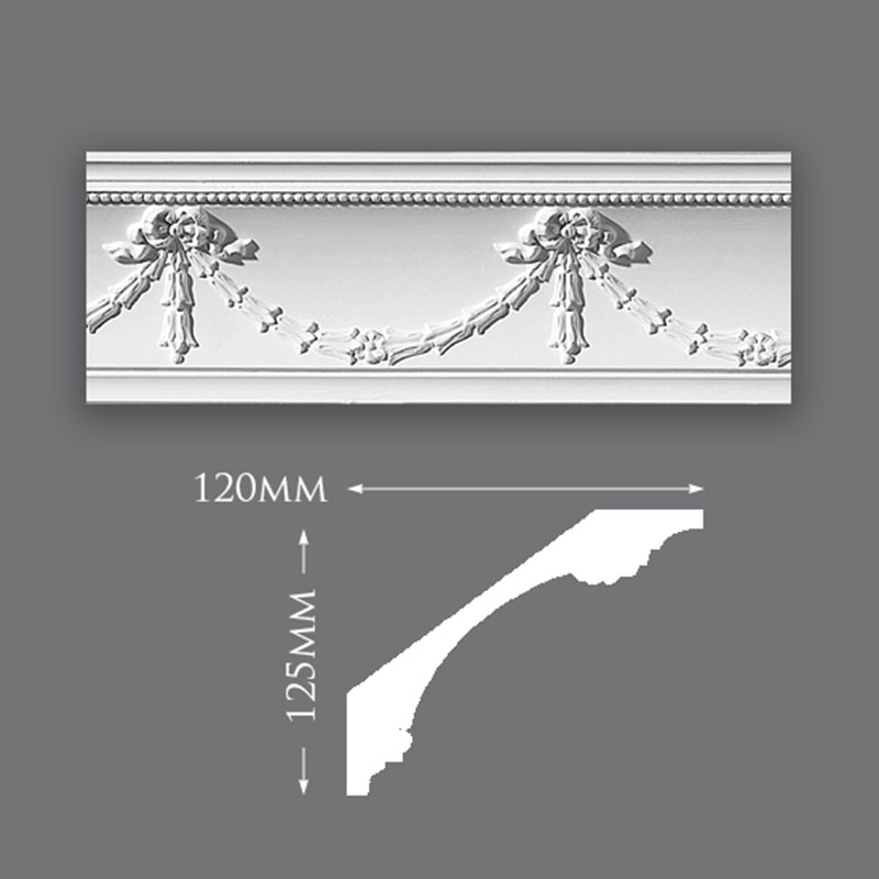 C0063-Swag-&-Drop-with-Ball-800 Fanned Leaf Ceiling Rose