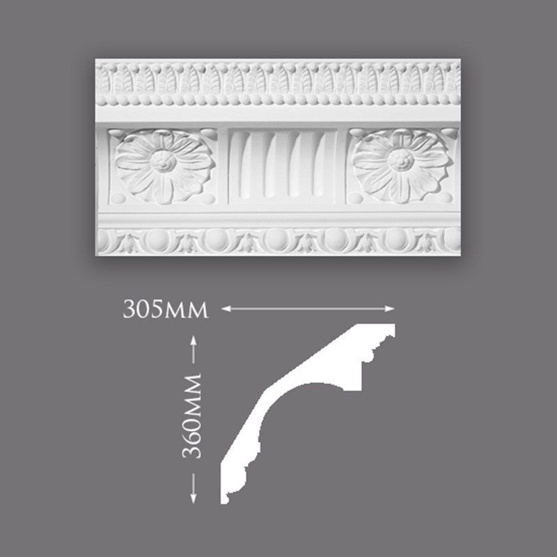 C0075-Chesterfield-800 Fanned Leaf Ceiling Rose
