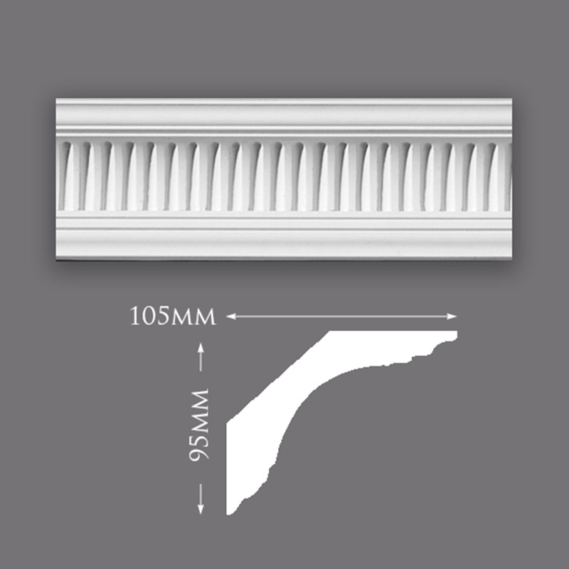 C0081-Medium-Ribbed-Cove-800 Small Plain Ceiling Rose