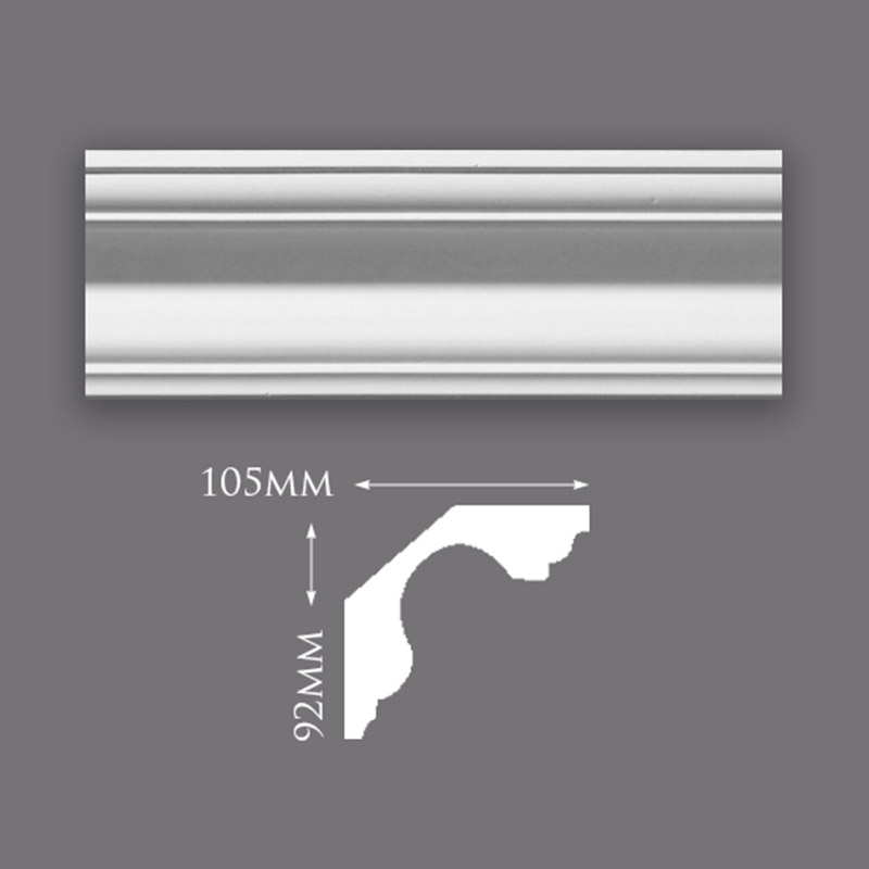 C0107-Swan-Neck-800 Large Plain Ceiling Rose