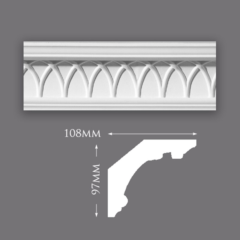 C0186-Vault-800 Fanned Leaf Ceiling Rose