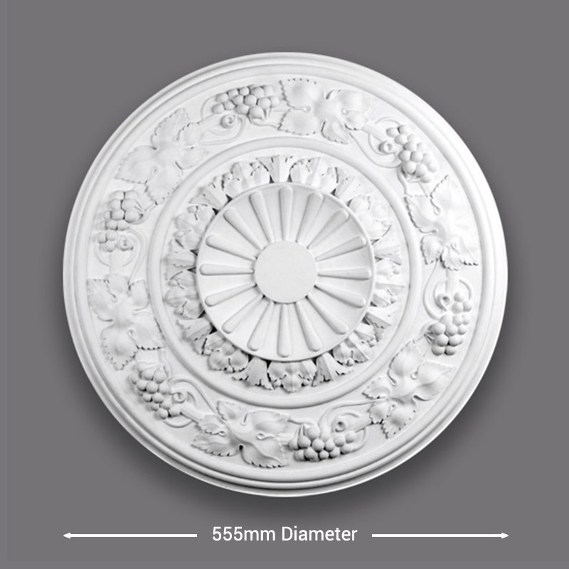 CR17-Grape-Ceiling-Rose-Diameter Grape Ceiling Rose