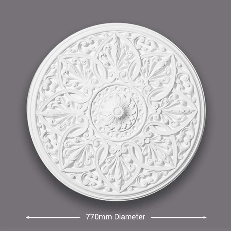 CR18-Large-Victorian-Ceiling-Rose-Diameter Large Victorian Ceiling Rose