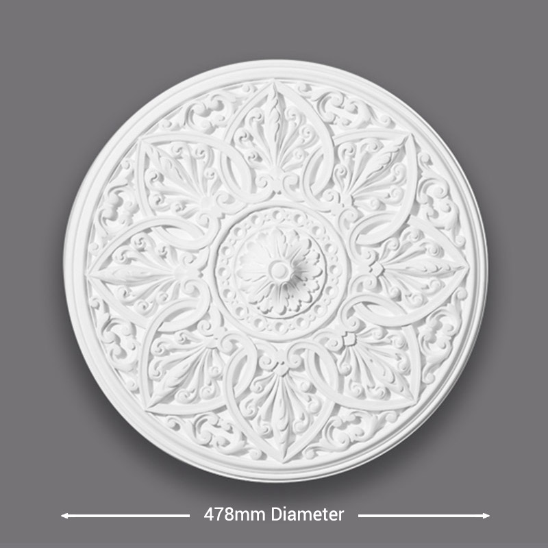 CR19-Small-Victorian-Ceiling-Rose-Diameter Small Victorian Ceiling Rose