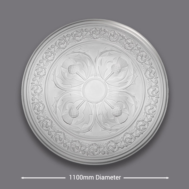 CR7-Large-Thistle-Ceiling-Rose-Diameter Large Thistle Ceiling Rose