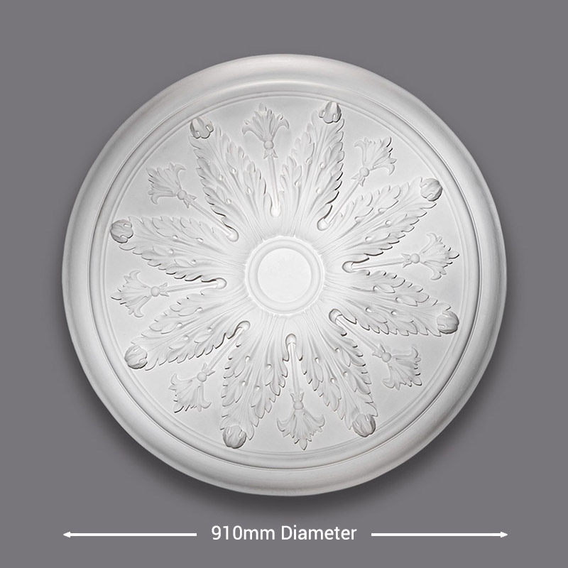 CR8-Large-Acanthus-Ceiling-Rose-Diameter Large Acanthus Ceiling Rose