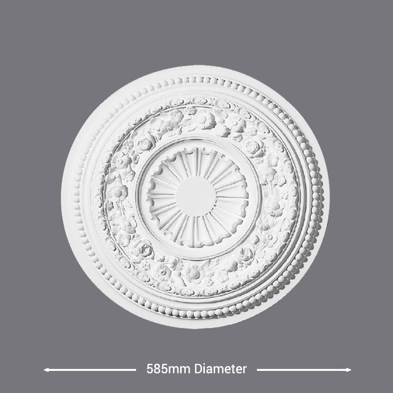 CR21New Adam Spray with Honeysuckle Ceiling Rose