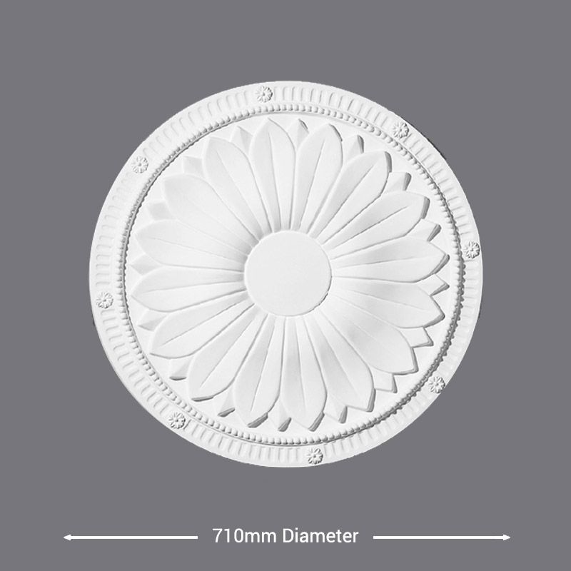 CR22New Adam Spray with Ribbon & Bow Ceiling Rose