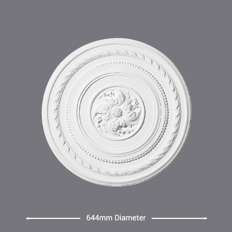CR30New Large Rondelle Ceiling Rose Diameter